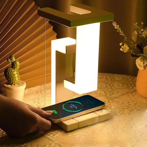 Anti-Gravity LED Desk Lamp with Wireless Charger