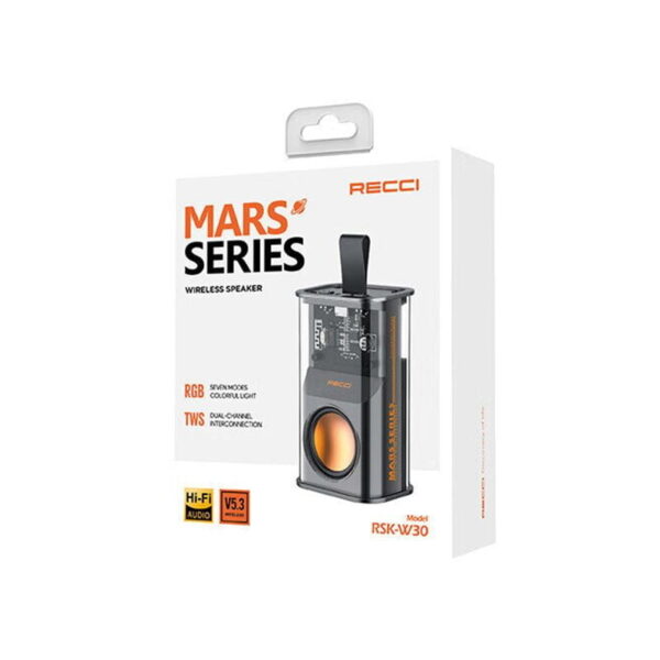 RECCI RSK-W30 Transparent Wireless Speaker with RGB Light - Image 4